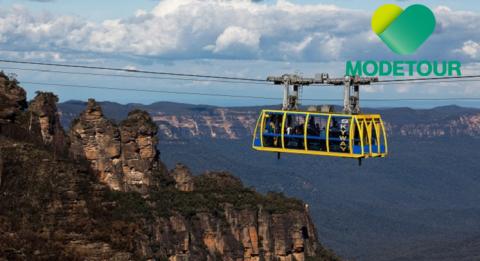 시닉 월드 블루마운틴 카툼바(Katoomba) 시닉 월드(Scenic World)의 일부인 멋진 전망 스카이웨이